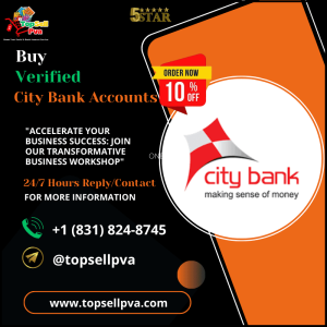 Buy Verified City Bank Accounts